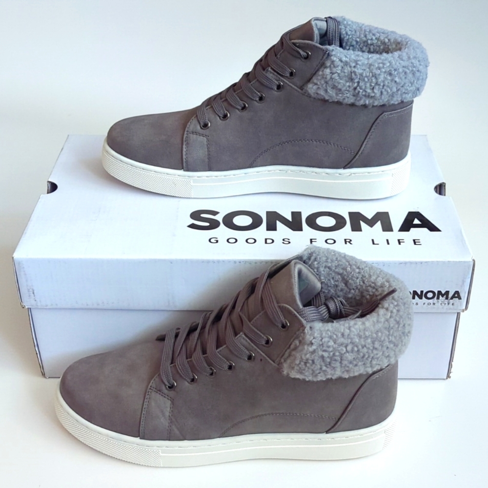 Sonoma Goods For Life Kinsleyy Women's Faux-Fur High Top Sneakers
